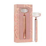  CRYSTALLOVE Roller pulsacyjny z kryształu górskiego – ROSE GOLD